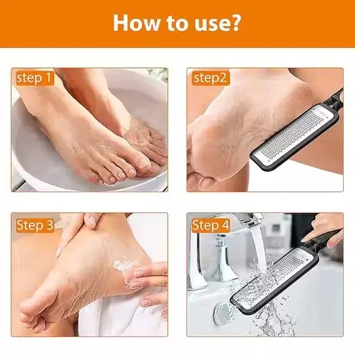 Foot Scrubber & Leg, Heel  for Dead Skin - Very Sharp & Big (11*3 inch)