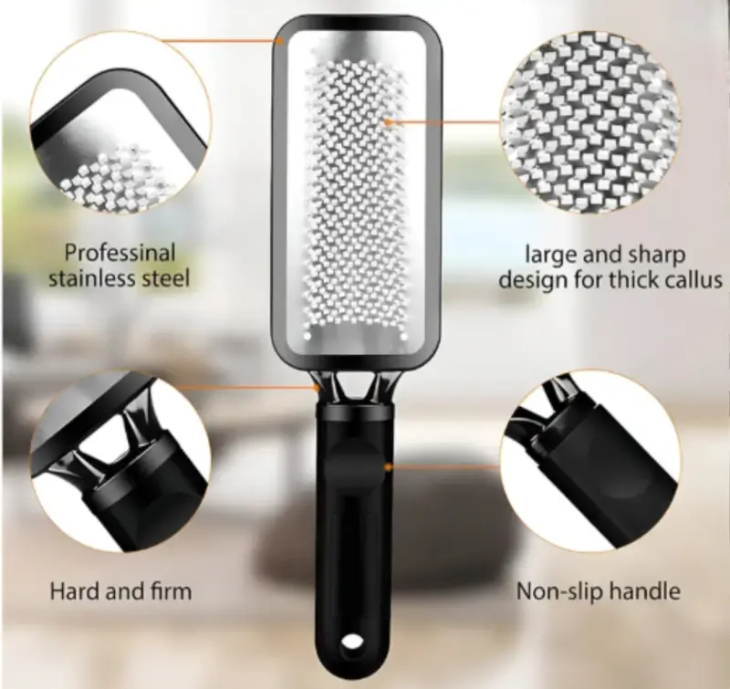 Foot Scrubber & Leg, Heel  for Dead Skin - Very Sharp & Big (11*3 inch)