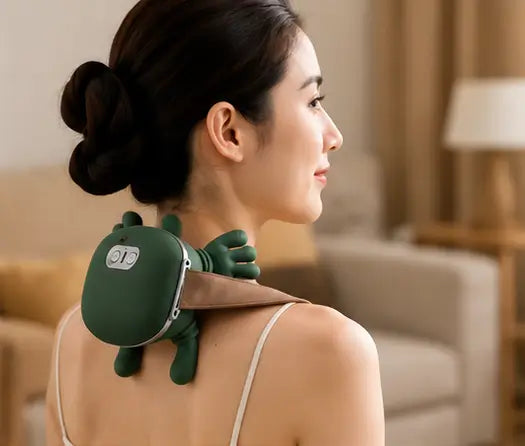 Heated Neck & Back Massager – Wireless Portable Shiatsu 4D Kneading Electric Massager for Relaxation