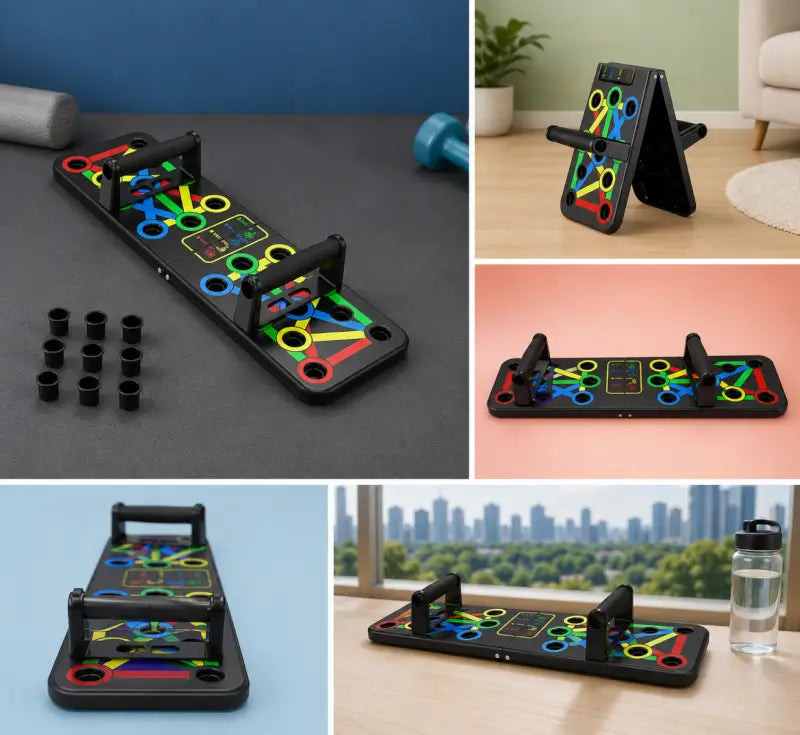 15-in-1 Push-Up Board – Multifunction Color-Coded Push-Up Training System for Home Gym & Strength Workout