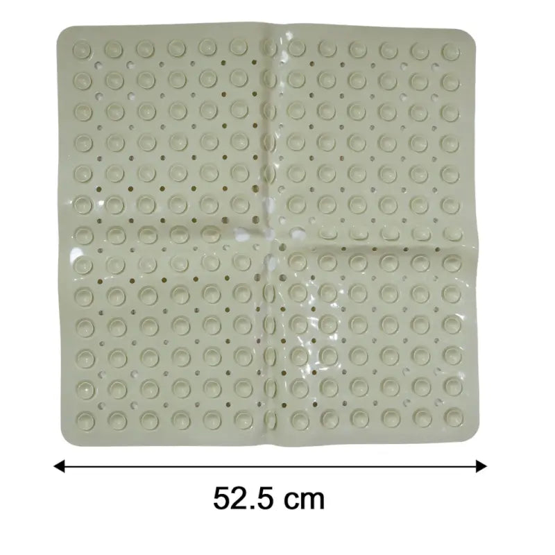 Anti-Slip Bath Mat with Suction Cups (1 Pc, 53x53 Cm)