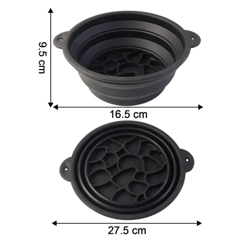 Silicone Ice Facial Bowl with Built-In Ice Tray Foldable Skin Care Bowl (1 Pc)